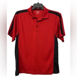Grand Slam Golf• Red Black Sports Polo Shirt, Men’s Size M, EUC
